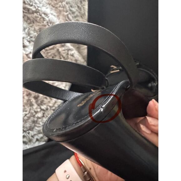 SAINT LAURENT platz 105mm Platform Sandal black 38.5 - Picture 12 of 12